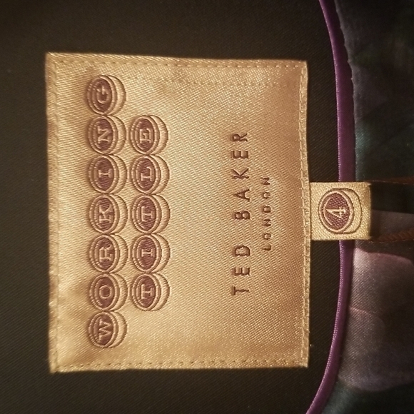 💕TED BAKER LONDON💕 Ricki Techno Crepe Suit Jacket ~ Black Size 4 NWT - Picture 8 of 12